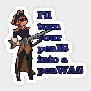 Captain Amelia Gun Ho Sticker